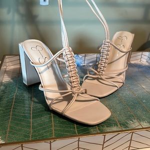 Jessica Simpson heels with tie up